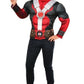 Men's Muscle Chest Deadpool Costume Top and Mask
