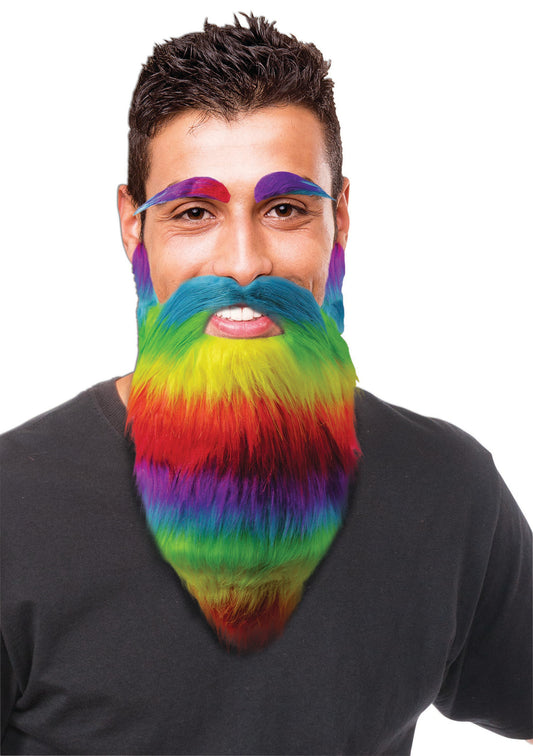 Beard and Eyebrows - Rainbow