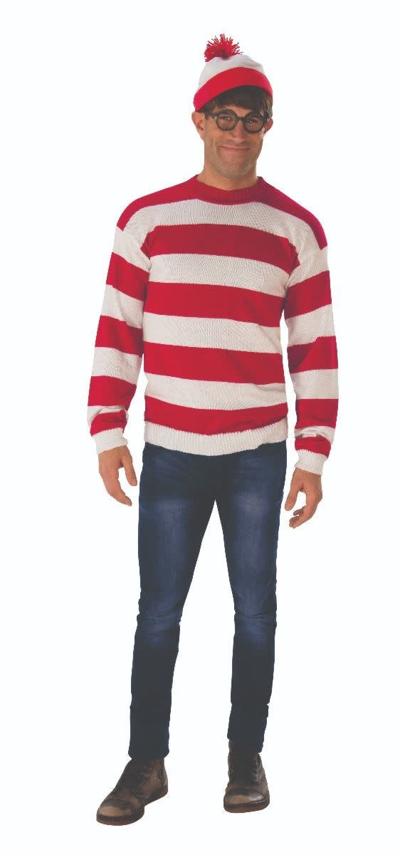 Men's Deluxe Waldo Costume (Where's Waldo)