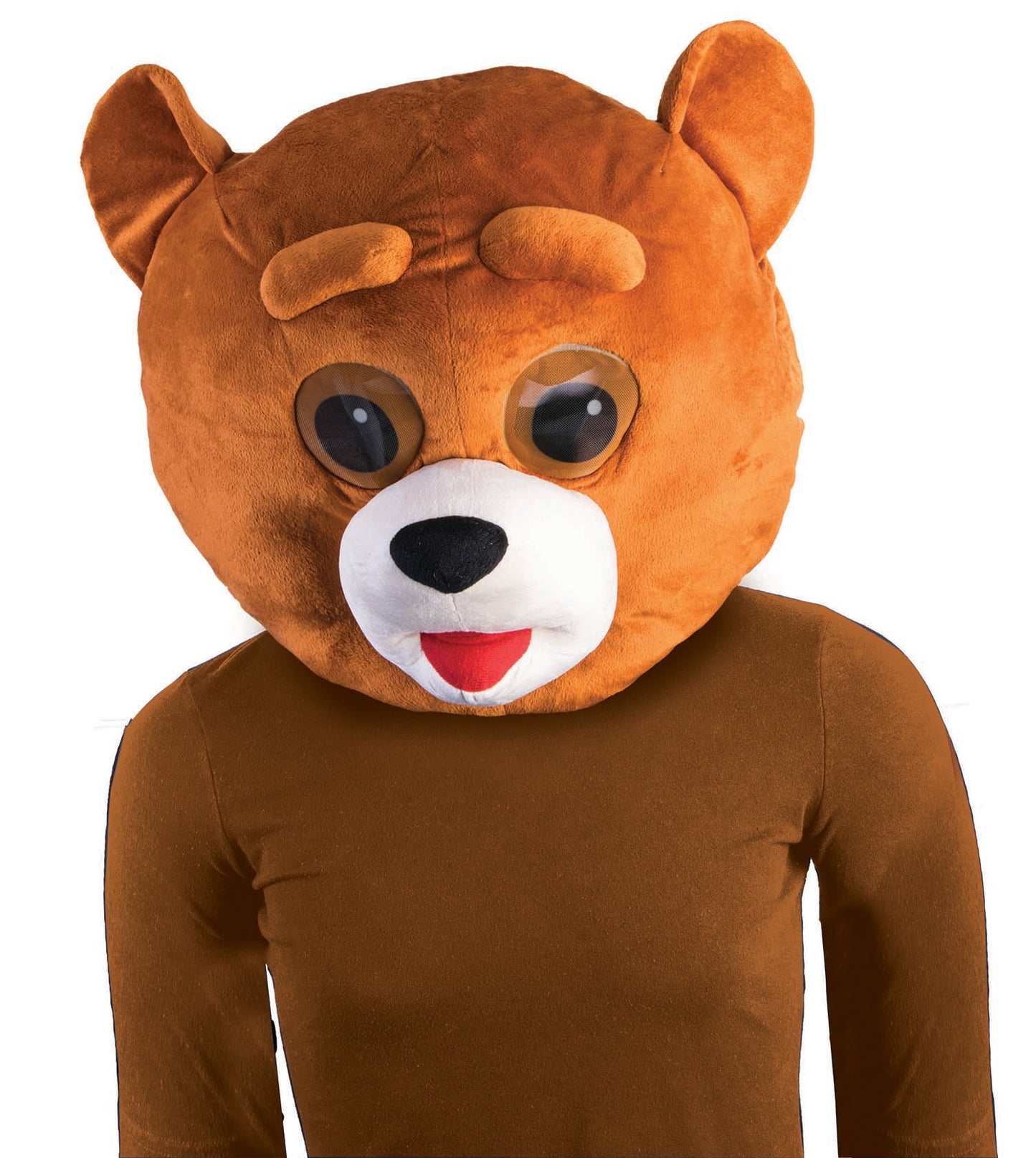 Plush Animal Mascot Head: Bear
