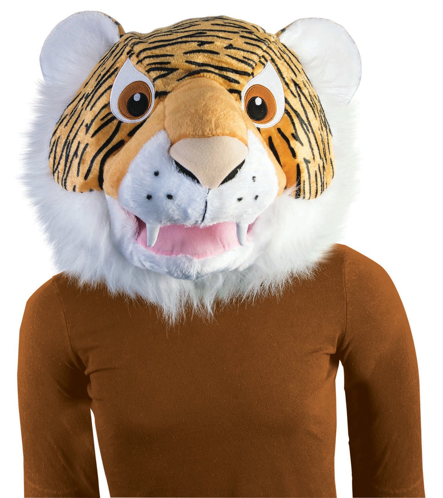 Plush Animal Mascot Head: Tiger
