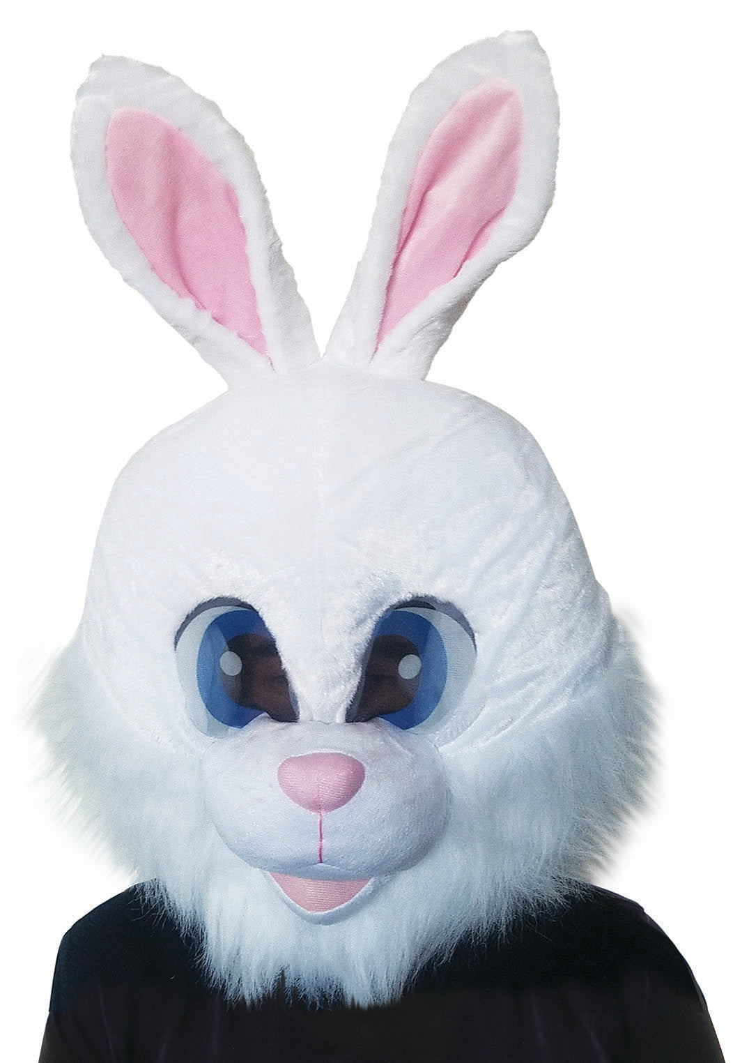 A plush Easter Bunny mascot head.