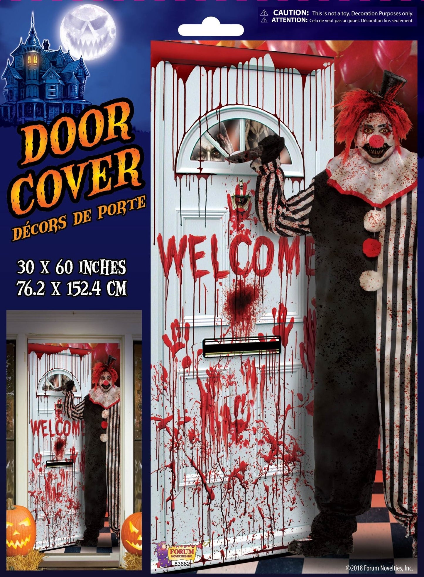 Evil Clown Door Cover