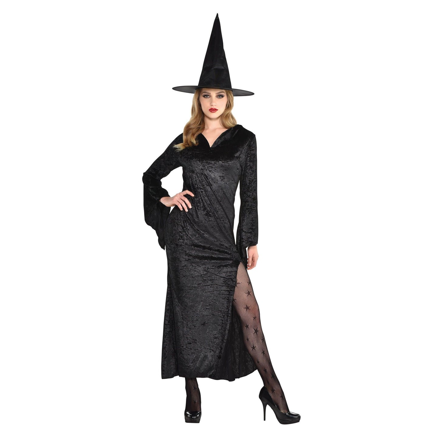 Women's Basic Witch Dress: Black - Standard