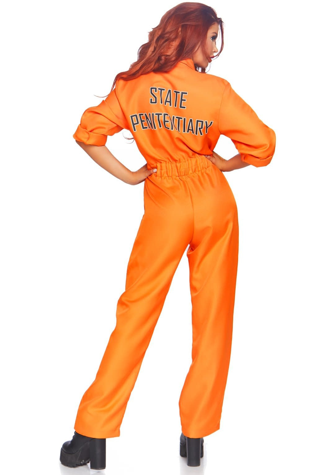 Prison Jumpsuit: Orange - O/S