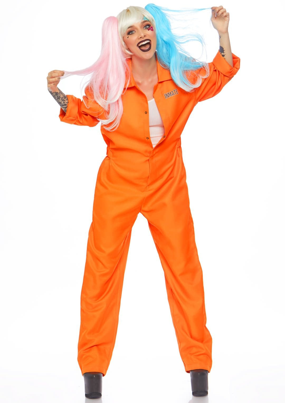 Prison Jumpsuit: Orange - O/S