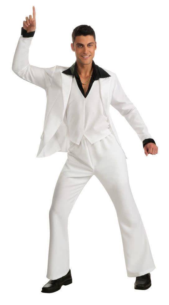 Men's Saturday Night Fever White Suit Costume
