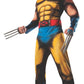 Men's Deluxe Wolverine Costume with Muscle Chest
