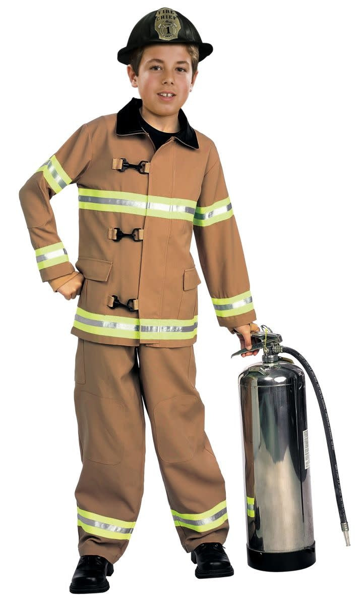 Kids Deluxe Fire Fighter Costume