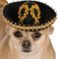 Pet Sombrero (Black/Gold)