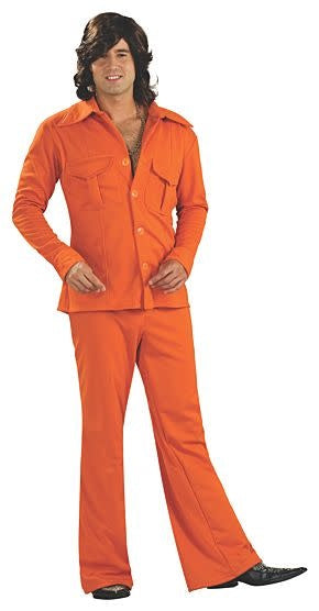 Adult Orange Leisure Suit Costume