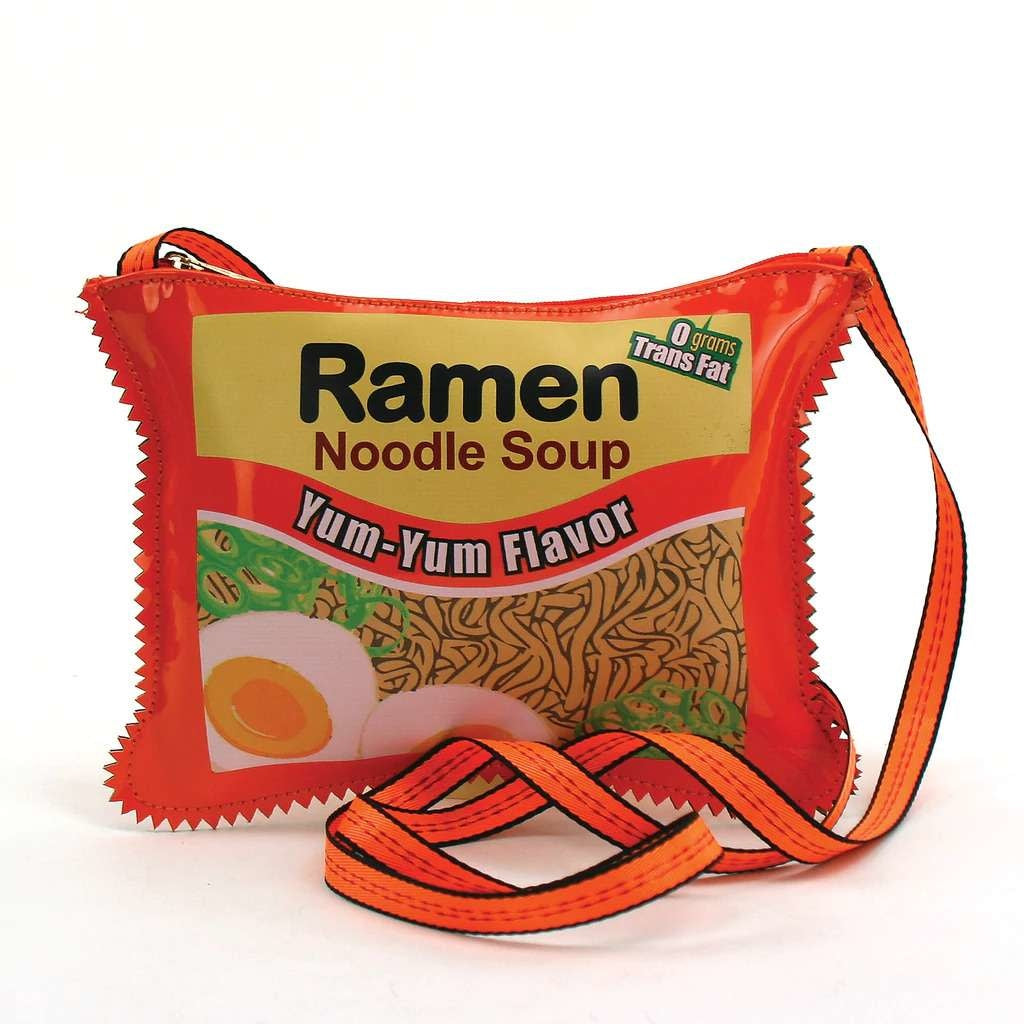 Crossbody Vinyl Bag: Ramen Instant Noodle Soup