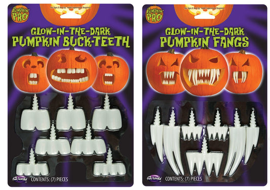 Glow-In-The-Dark Pumpkin Teeth