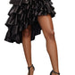 Ruffled Skirt: Black