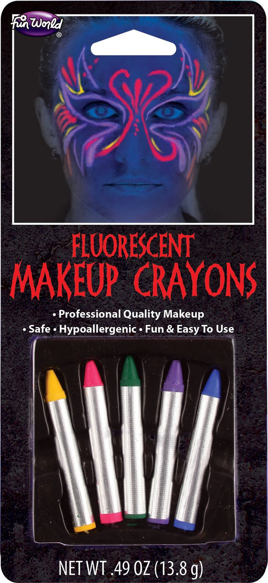 Fluorescent Makeup Crayons - Multicolor