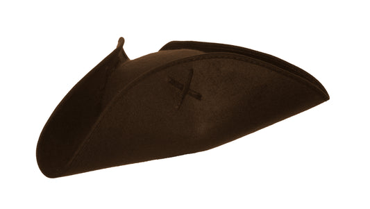 Tri Corner Brown Hat