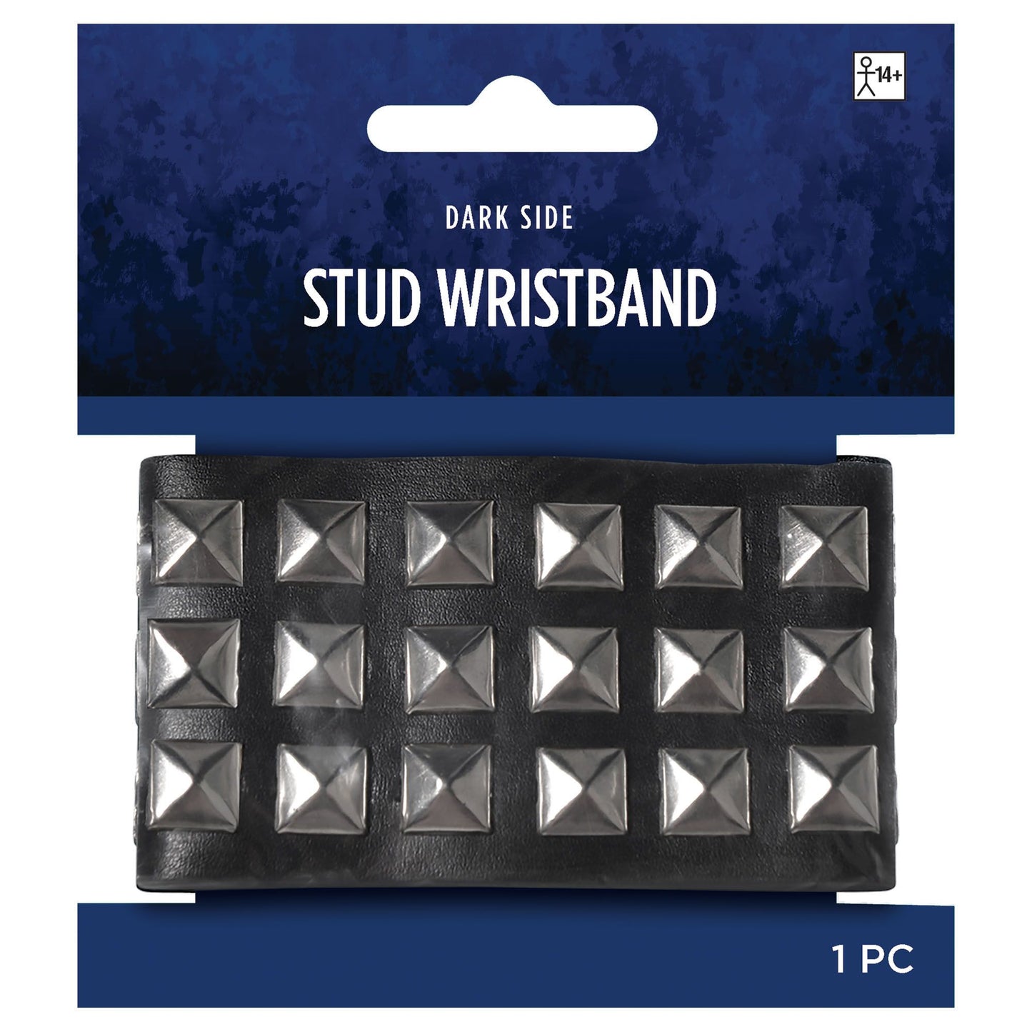 Studded Wirstband: Black - 3 Rows