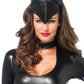 Feline Femme Fatale Mask - Black