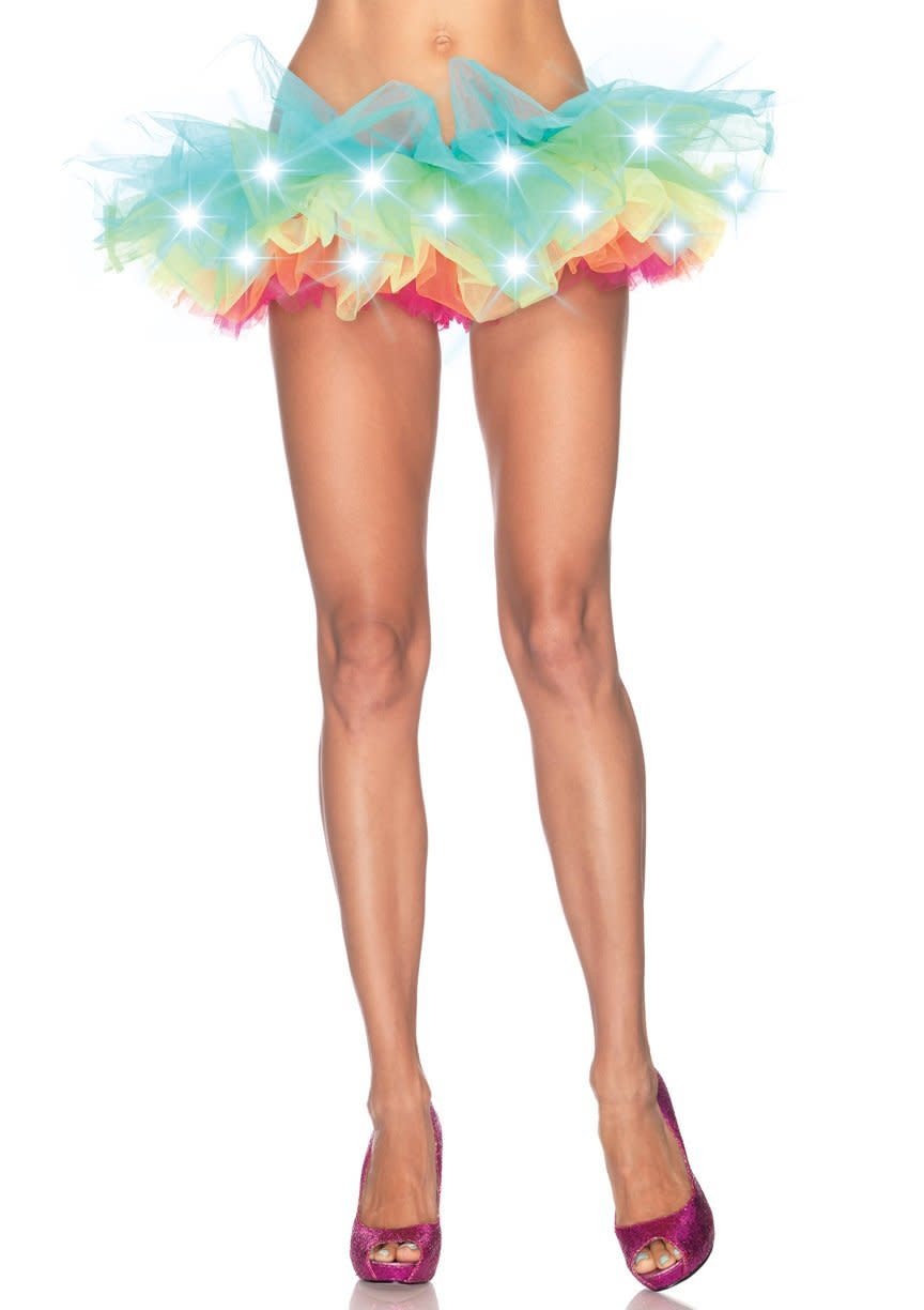 LED Light Up Neon Tutu - Rainbow