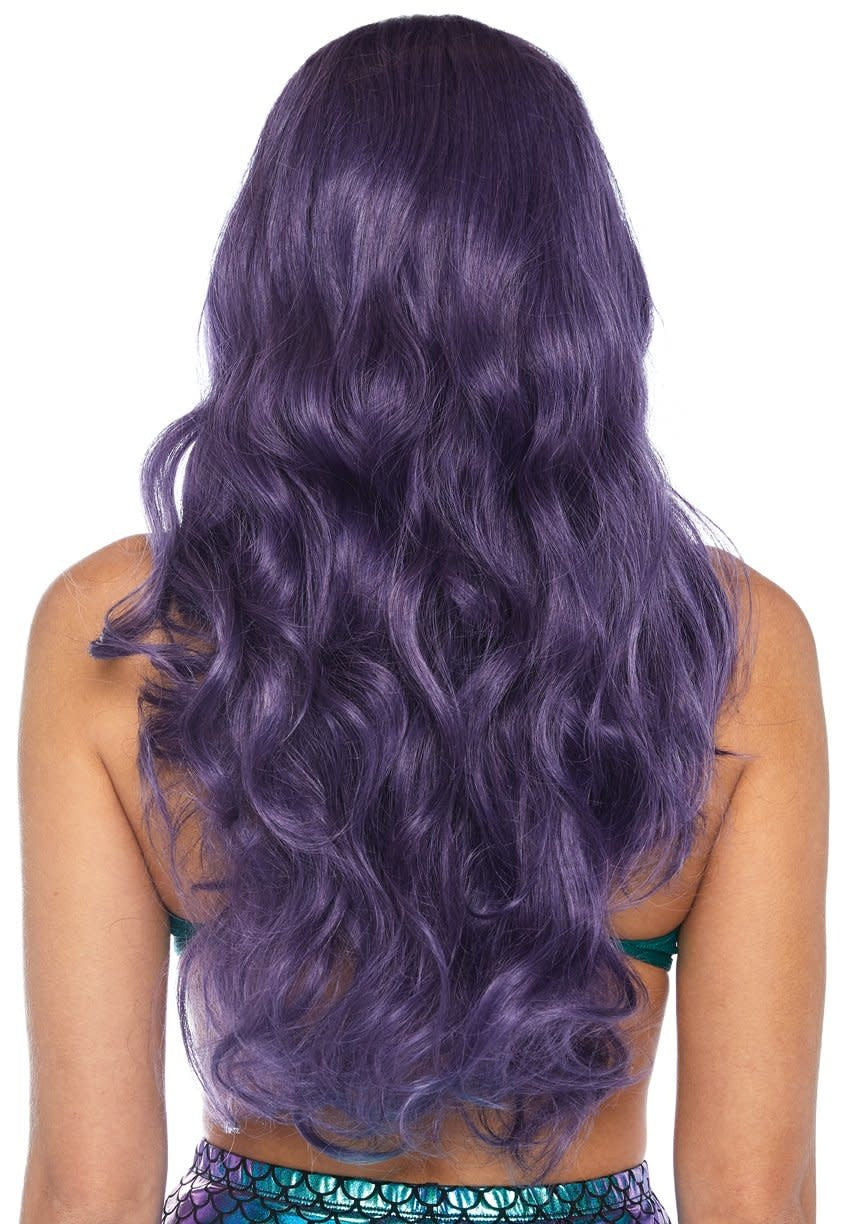 Long Mermaid Wavy Wig: Purple