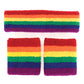 Headband & Wristband Set: Rainbow