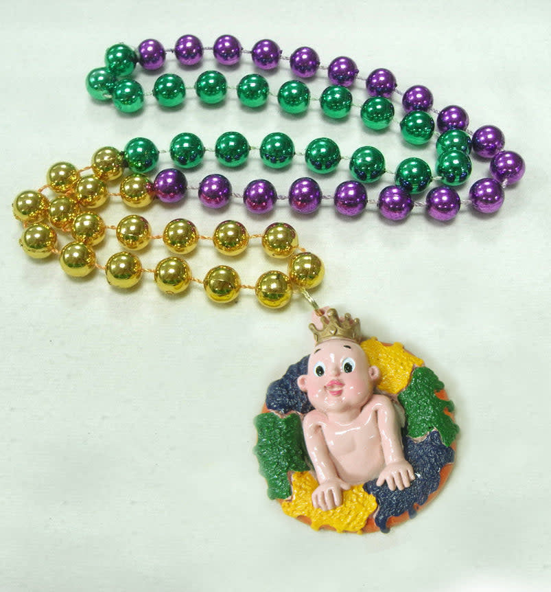 Specialty Beads - Mardi Gras King Cake Baby