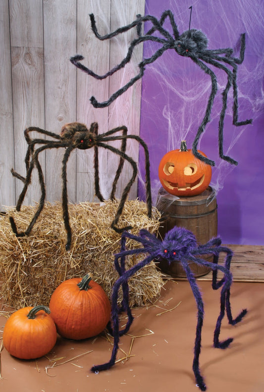 90" Posable Spider Halloween Decoration