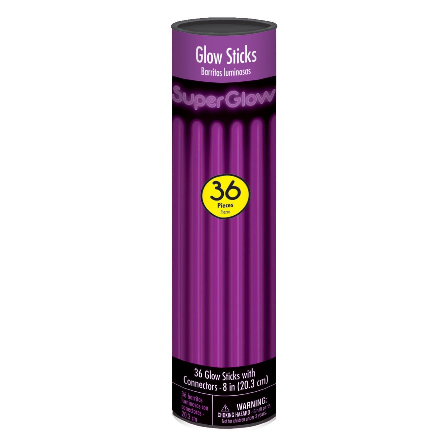 8" Glow Sticks: Purple (36ct.)