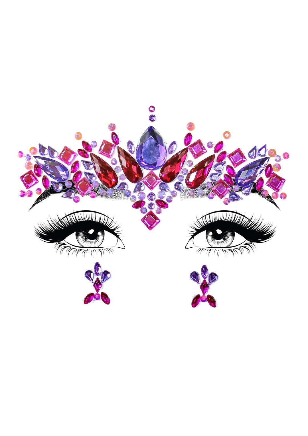 Face Jewels Stickers: Elektra