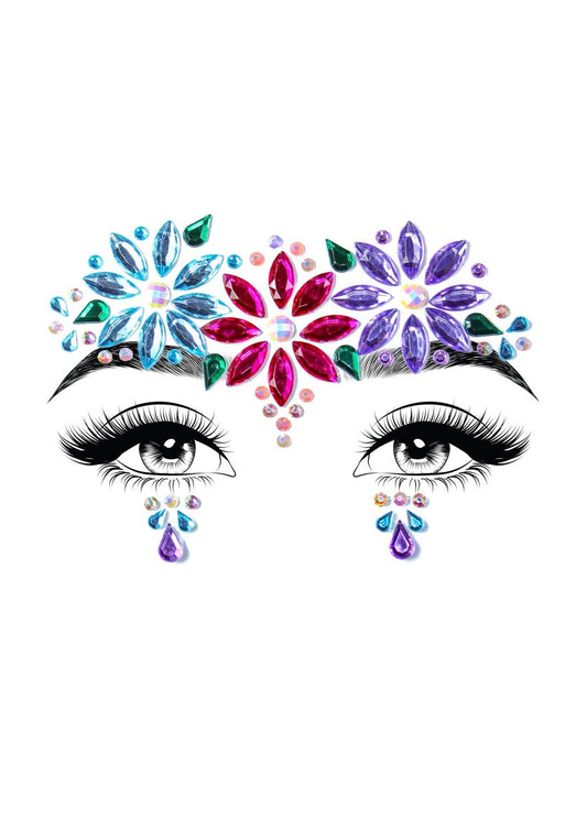Face Jewels Stickers: Dahlia