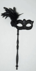 Midnight Mask w/ Handle: Black