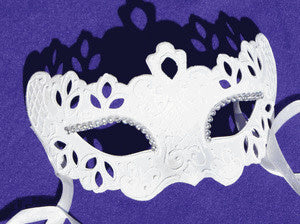 Bridal Mask with Rhinestones