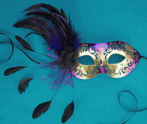 Xenia Feather Eye Mask