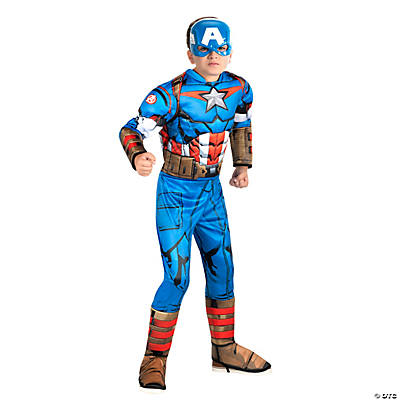 Boys Captain America Steve Rogers Qualux Costume