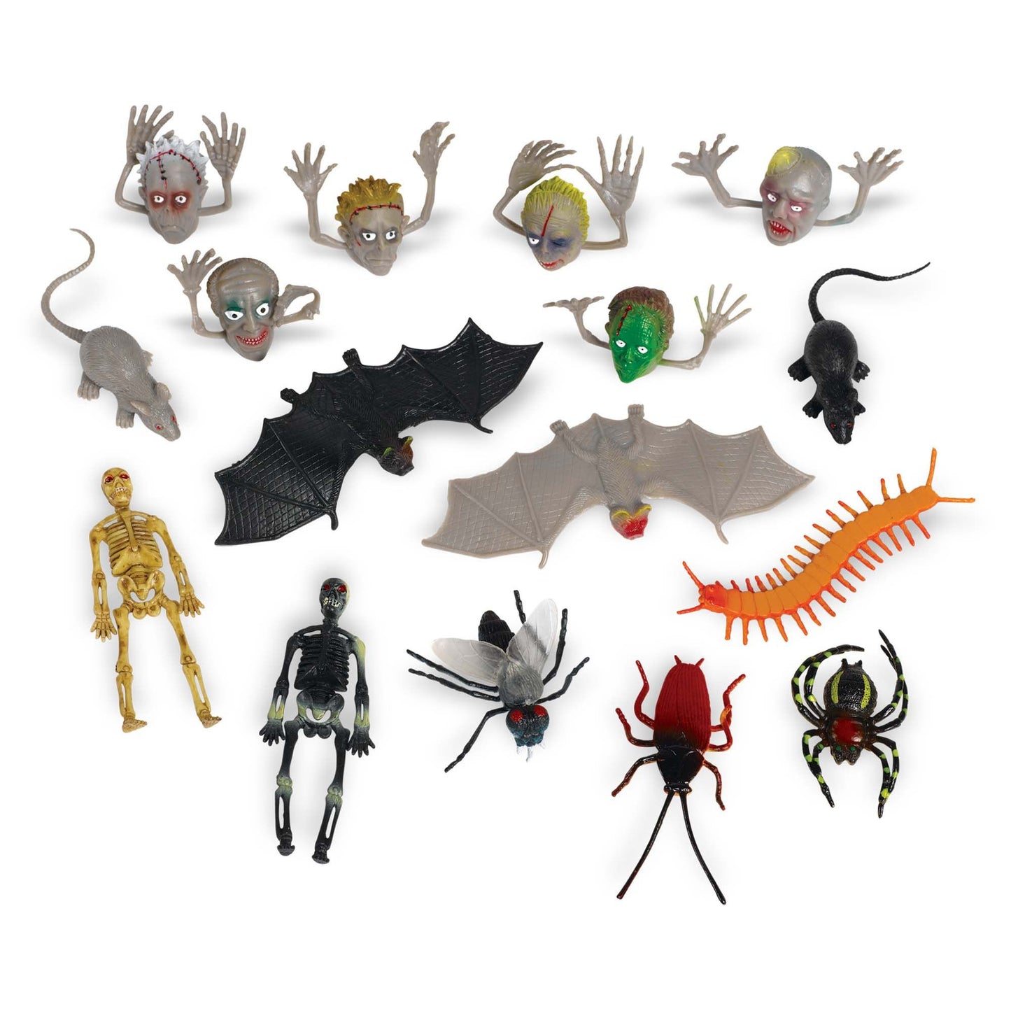 Halloween Creepy Crawly Plastic Super Mega Mix Favors (100pk.)