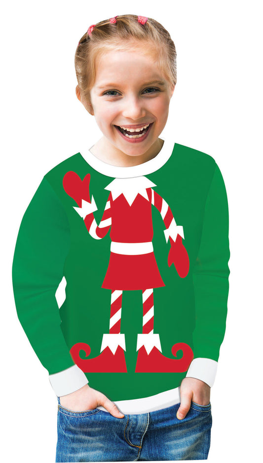 Child Ugly Christmas Sweater: Elf