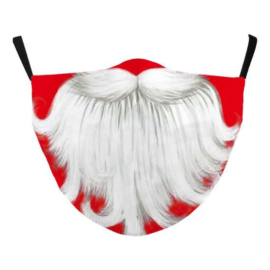 Fabric Face Mask - Santa Beard