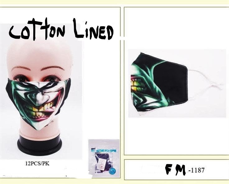 Fashion Face Mask: Biting Joker