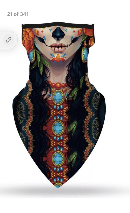 Neck Gaiter - Catrina Skull