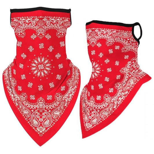Full Neck Gaiter: Red with Classic Paisley (1pk.)