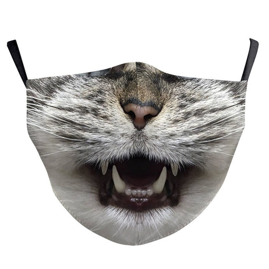 Adjustable Fashion Face Mask: Cat Face