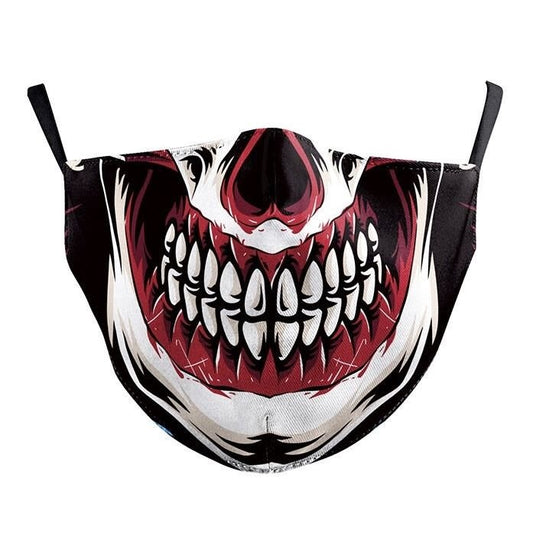 Fashion Face Mask - Scary Clown