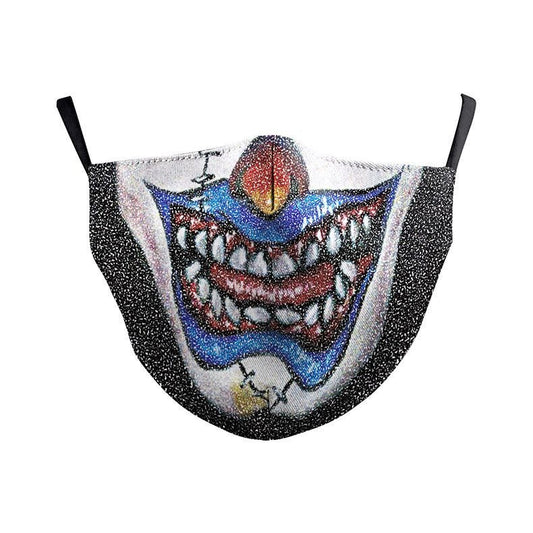 Fabric Face Mask - Evil Clown