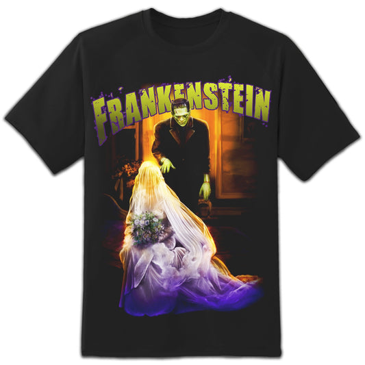 Halloween T-Shirt: Frankenstein & Bride