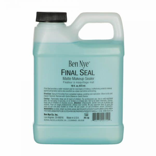 A 16 oz jug of Ben Nye's Makeup Sealing Spray.