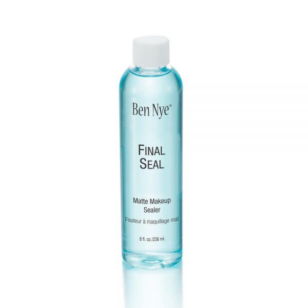 An 8 oz refill  bottle of Ben Nye's Makeup Sealing Spray.