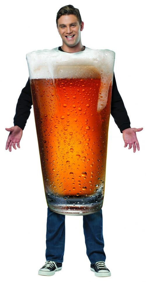 Adult Beer Pint Costume: O/S