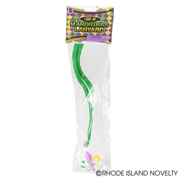 Mardi Gras Light-Up Lanyard: Fleur De Lis