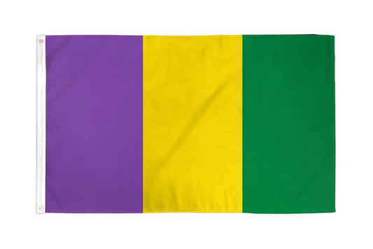 Mardi Gras Waterproof Flag (3x5') - Plain