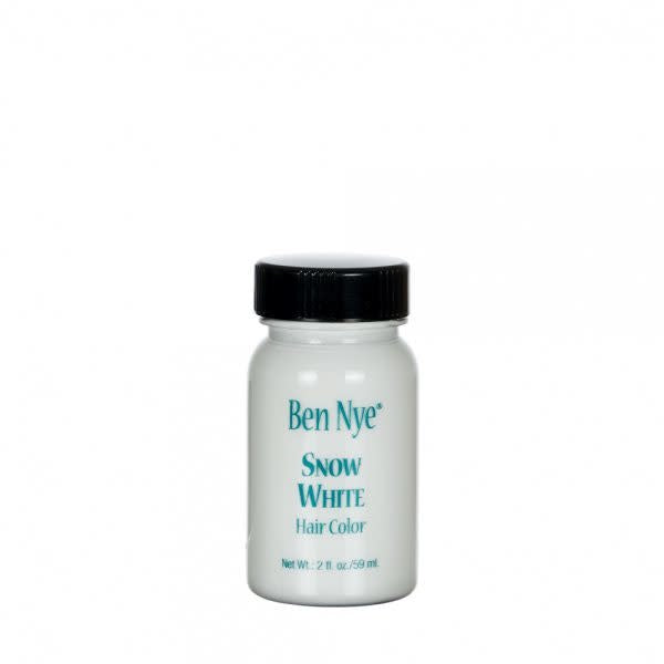 Ben Nye hair color in snow white in a 2 oz bottle.